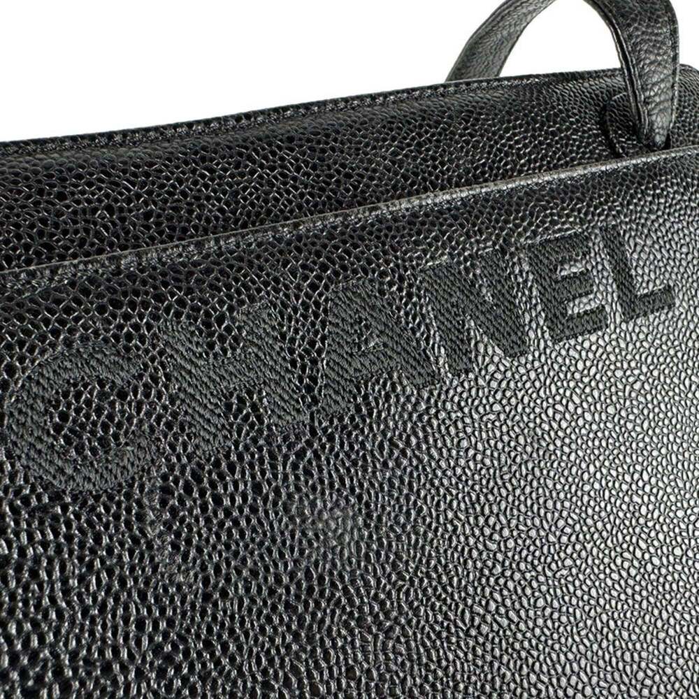 CHANEL Black Caviar Leather Shoulder Bag - Picture 13 of 15